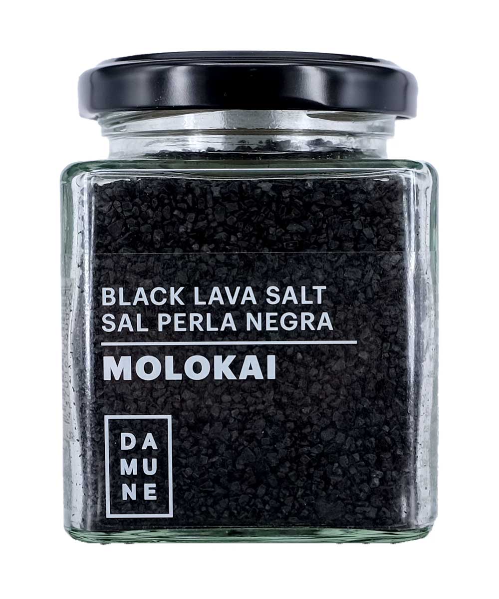 DAMUNE Schwarzes Lavasalz Molokai - Hawaii - 200g