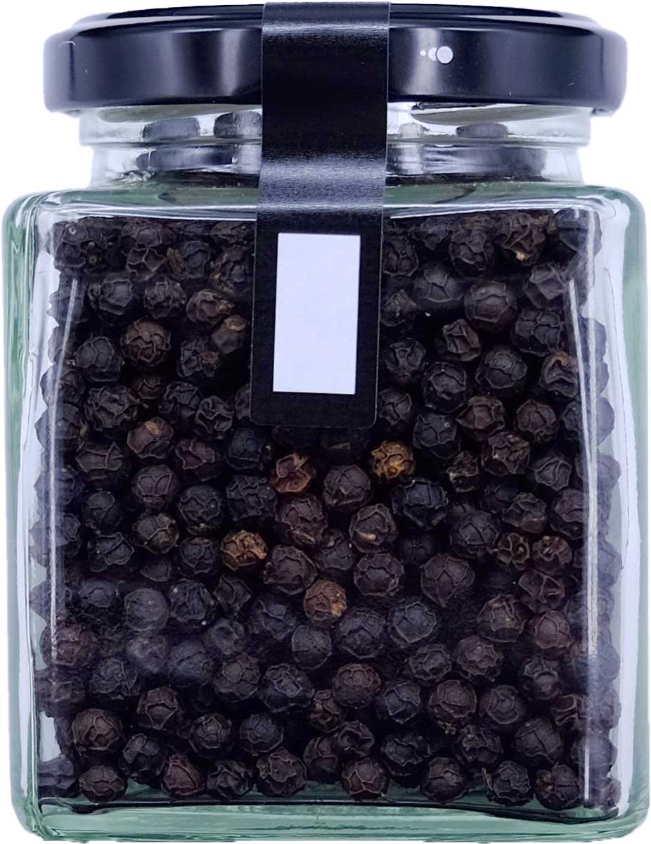 DAMUNE Schwarze Pfefferkörner Bolovens Bio Premium, 100g