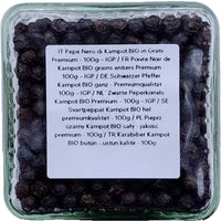 DAMUNE Schwarze Kampot Pfefferkörner Bio Premium ganz, 100g