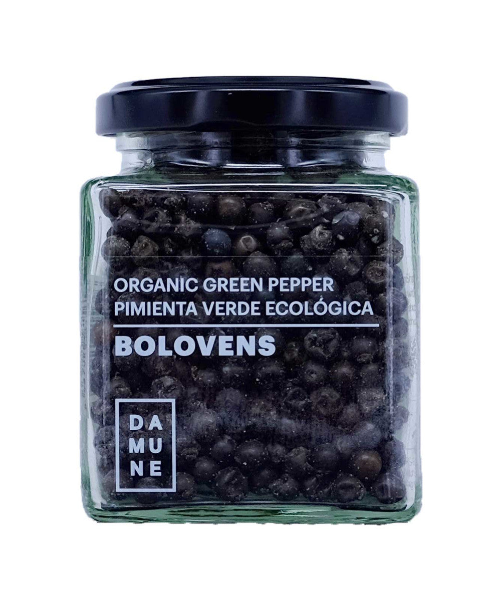 DAMUNE Grüne Pfefferkörner Bolovens Bio Premium ganz, 100g