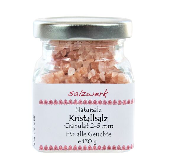 SALZWERK Kristallsalz Steinsalz Granulat, 130g