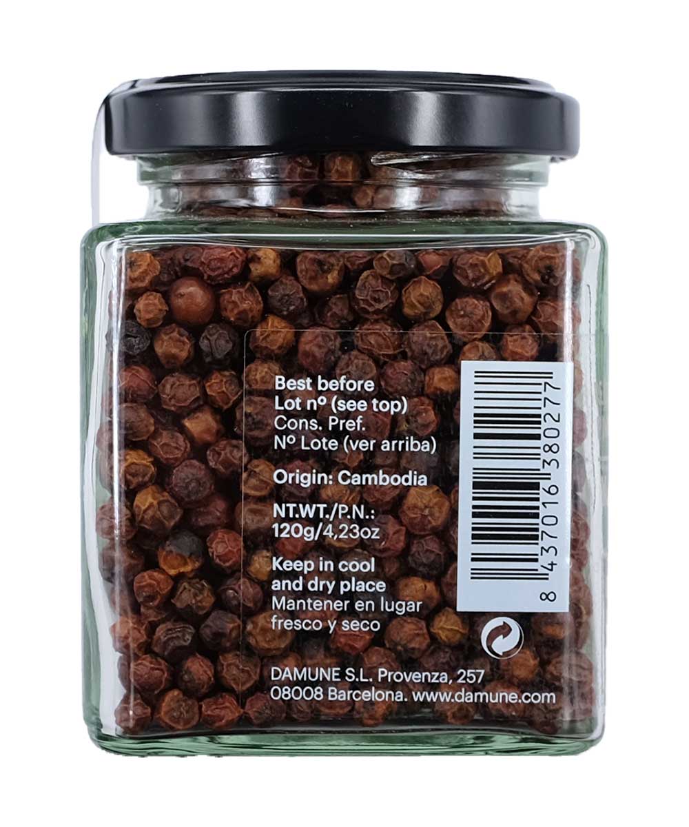 DAMUNE Roter Kampot Pfeffer, 120g