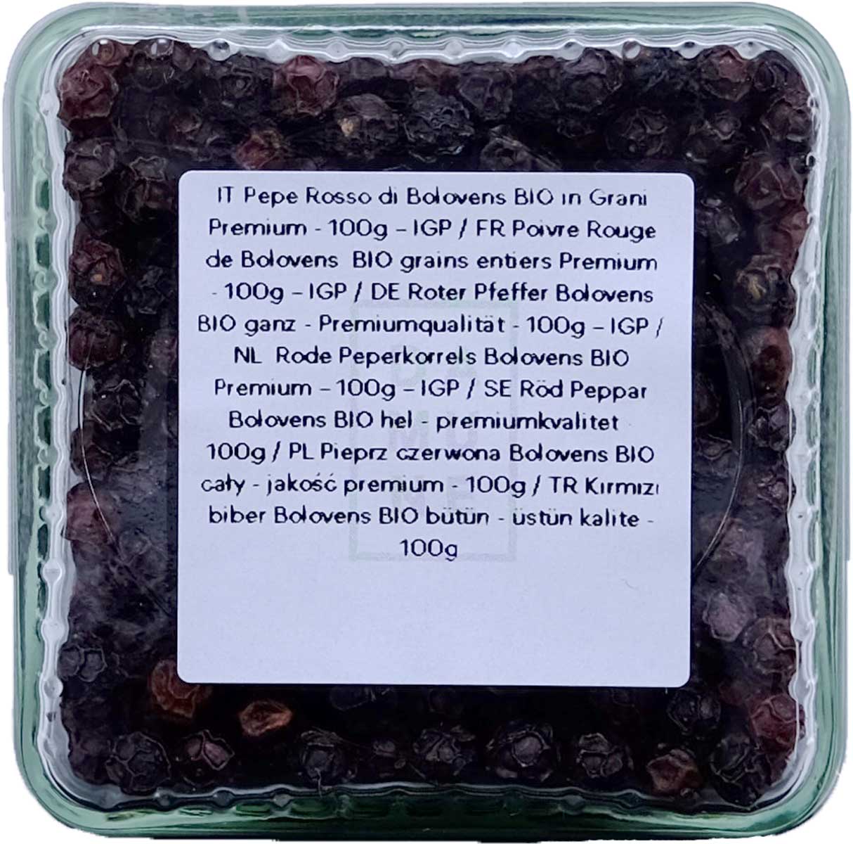 DAMUNE Rote Pfefferkörner Bolovens Bio Premium ganz, 100g